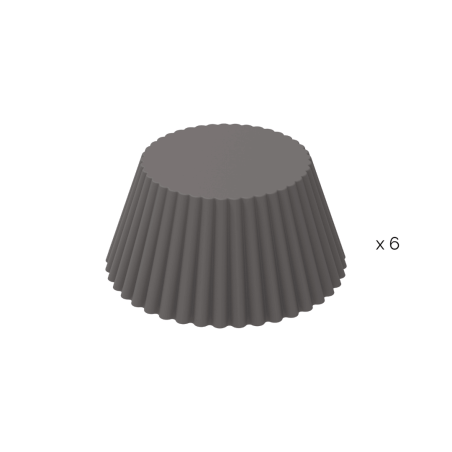Forma de silicone para muffins na airfryer (6 unidades)