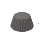 Forma de silicone para muffins na airfryer (6 unidades)