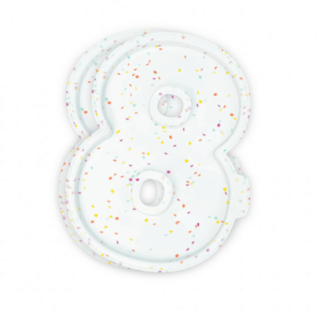 2 formas de silicone para bolos em formato de número 8
