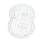 2 formas de silicone para bolos em formato de número 8