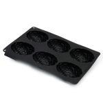Forma de silicone para 6 bolinhos de cérebro para o Halloween