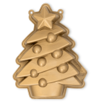 Molde de silicone 3D em formato de árvore de Natal para bolo natalino