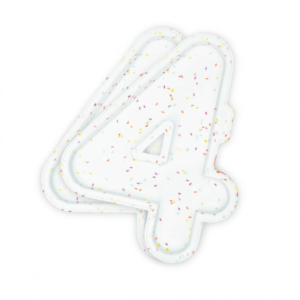 Forma de silicone para bolo de esponja em formato de número (4 peças) x2