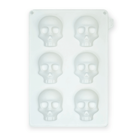 Molde de bolo em formato de mini caveira 3D