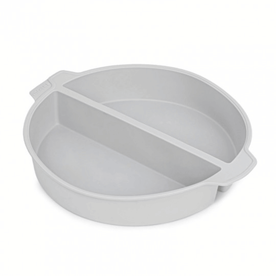 Molde de silicone de 24 cm com divisória central
