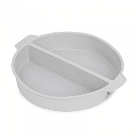Molde de silicone de 24 cm com divisória central