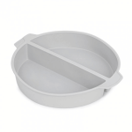 Molde de silicone de 24 cm com divisória central