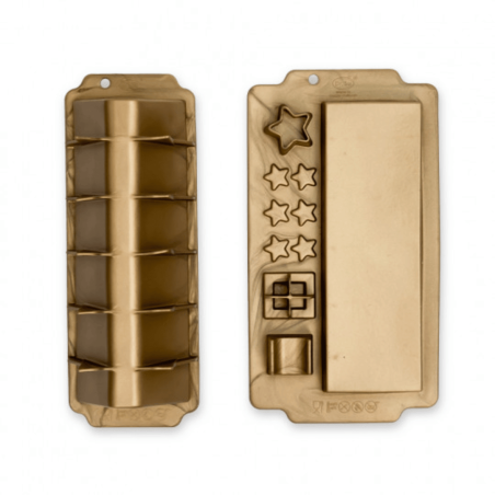 Molde de silicone para tronco em formato de cabana