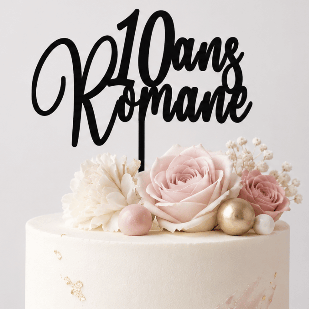 Topper de aniversário personalizável