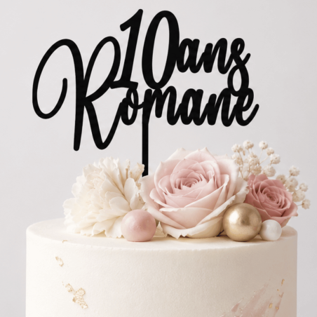 Topper de aniversário personalizável