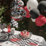 Decorações de aniversário com tema de Fórmula 1 - balões de látex