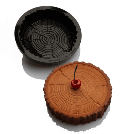 Molde de silicone Foresta para bolo de toras Pavoni