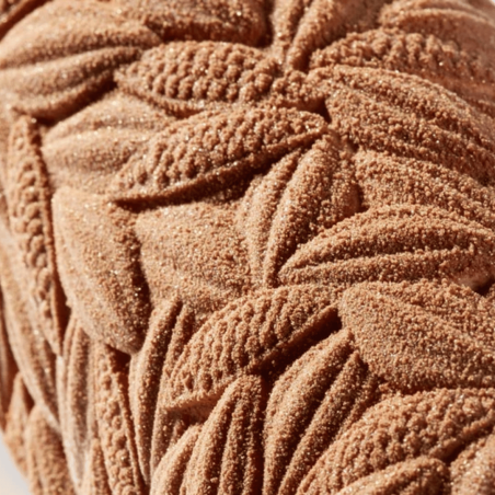 Detalhes do tapete Pavoni Italia com estampa de cacau
