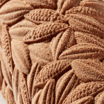 Detalhes do tapete Pavoni Italia com estampa de cacau