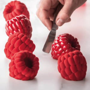 Molde trompe l'oeil em silicone framboesa - Pavoni Italia