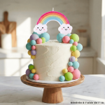 30 bolas decorativas multicoloridas  para bolos Azurren