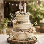 Estatueta de noiva de 20 cm - Decoração para bolo de casamento
