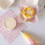 Folhas de papel manteiga para bolos bento - 25 x 25 cm