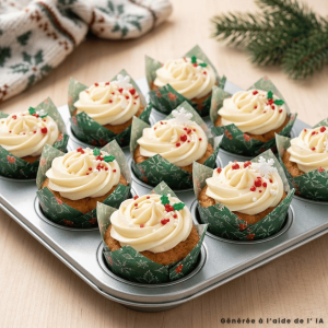 36 formas tulipa para muffins de Natal