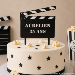 Topper de bolo Cinema para personalizar
