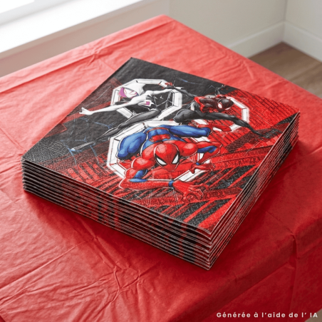 Guardanapos de papel do Multiverso do Homem-Aranha