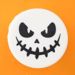 estêncil de abóbora de Halloween para fazer biscoitos de Halloween facilmente.