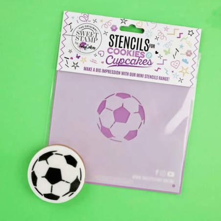 estêncil para biscoito de futebol, carimbo para doces
