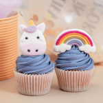 Marshmallows de Unicórnio (12 unidades) - barra de chocolate ou bolo de aniversário