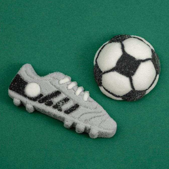 Marshmallows futebol (12 unidades) - barra de chocolate ou bolo de aniversário