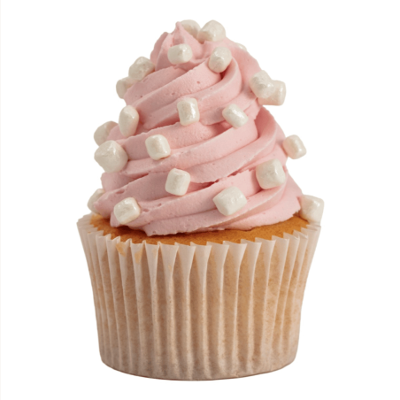 cupcake deco mini marshmallow crocante blancs