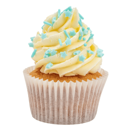 Mistura de confeitos azul bebê para decoração de cupcakes PME
