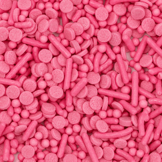 Confeitos rosa-claro da PME Cake