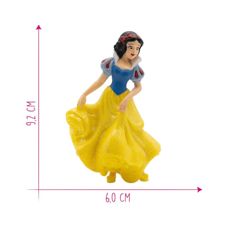 dimensões da estatueta da Branca de Neve