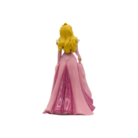 Estatueta da Princesa Aurora da Disney vista por trás.
