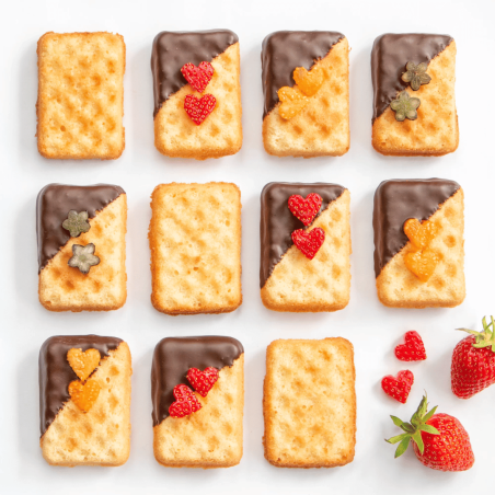 Ideia para decorar mini waffles doces