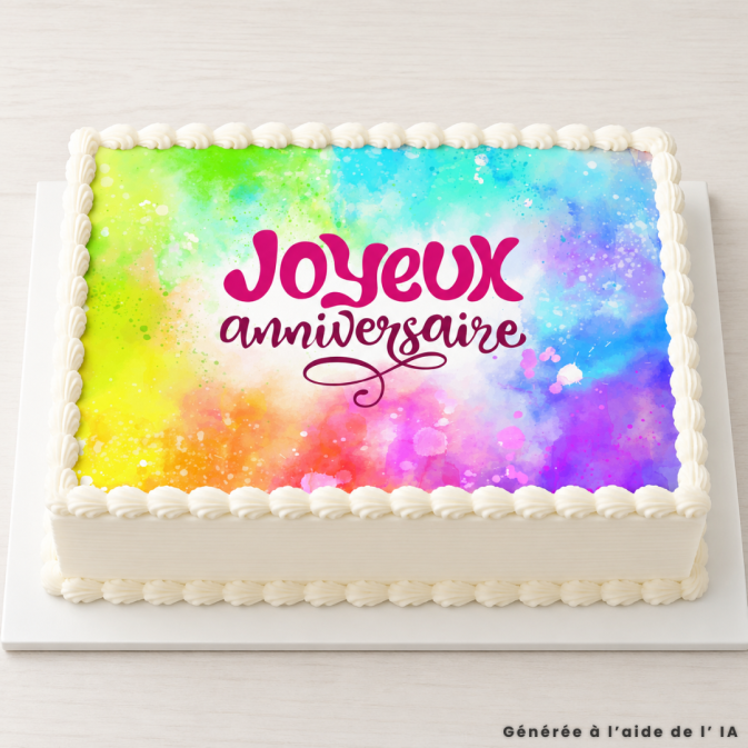 Folha de açúcar comestível A4 para bolo de aniversário
