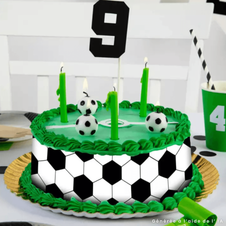 Esboços de bolo de bola de futebol