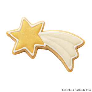Cortador de biscoitos estrela cadente 6,5 cm