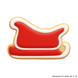 Cortador de biscoitos trenó do Papai Noel