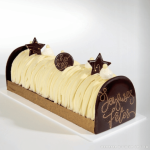 Pontas de tronco de Natal de chocolate - conjunto de 2