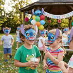 Máscara do Stitch para aniversário Disney de sucesso x6