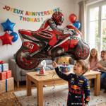 Balão gigante para decorar sala de festa de aniversário (estilo motocicleta)