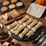 Forma em formato de osso para biscoitos e bolos de Halloween.