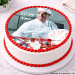 Foto comestível redonda 24 cm com tema de cozinha para bolo