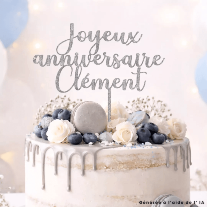 Topper de bolo de feliz aniversário para personalizar