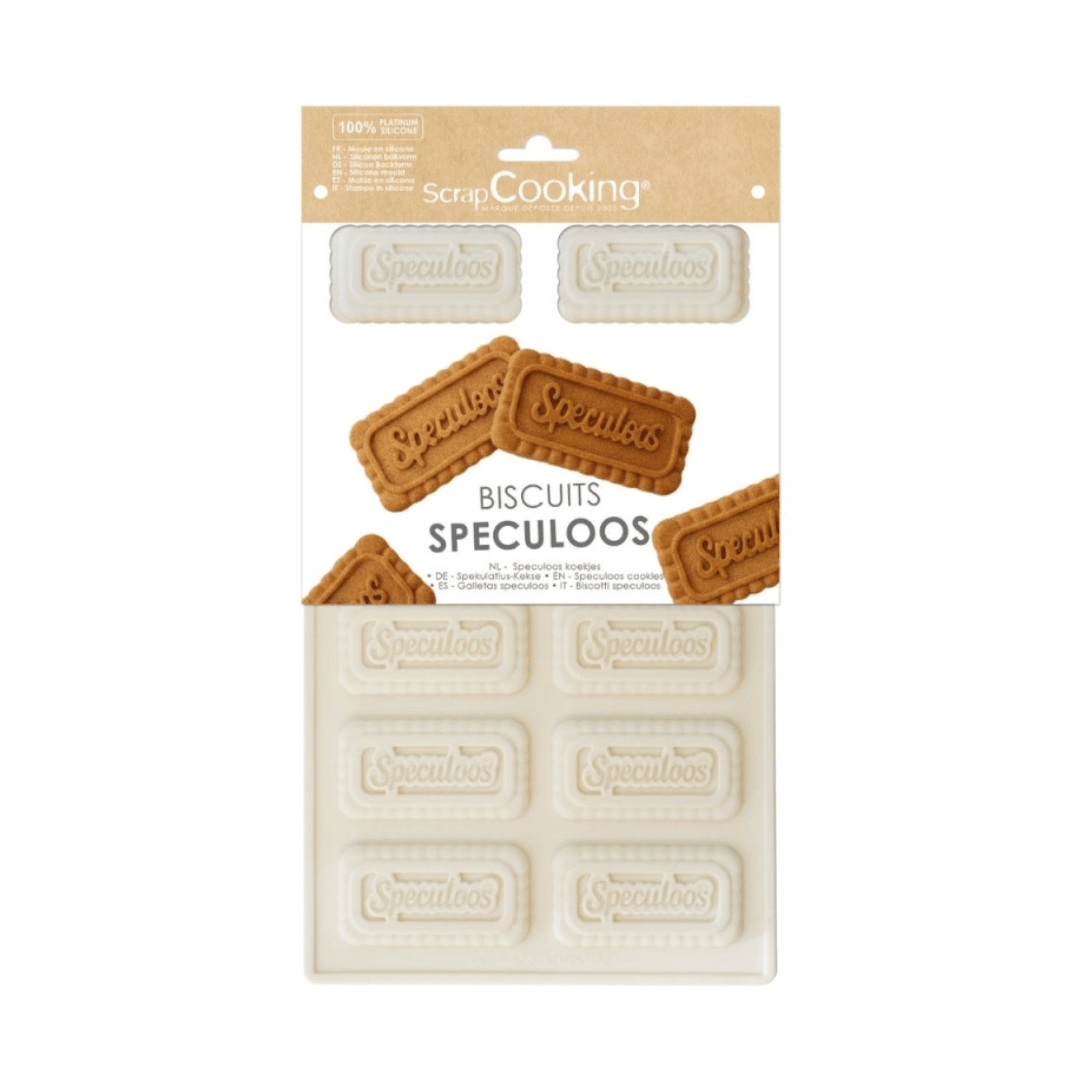 Molde de silicone Scrapcooking para biscoitos speculoos caseiros
