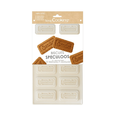 Molde de silicone Scrapcooking para biscoitos speculoos caseiros