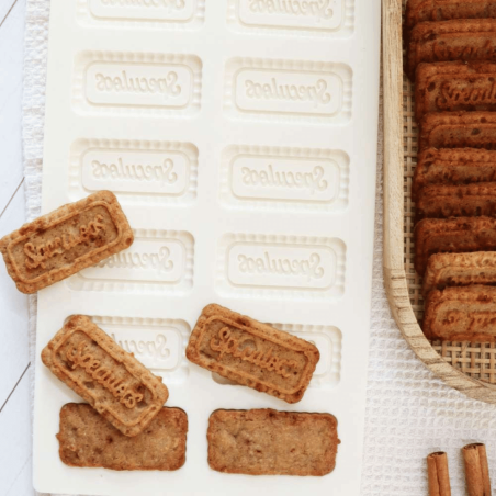 Molde de silicone scrapcooking para biscoitos speculoos