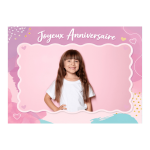 A sua fotografia comestível em tema feminino 21x29 cm (A4) a um preço baixo!