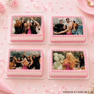 Folha comestível personalizada - 4 fotos 10x15cm